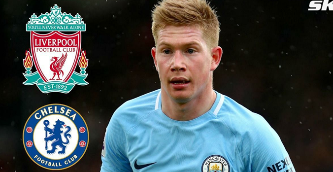 Kevin De Bruyne talks about Manchester City's title battle with Liverpool and Chelsea.